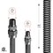 Flextron Gas Line Hose 3/8'' O.D. x 36'' Length 1/2" x 3/8" MIP Fittings, Stainless Steel Flexible Connector FTGC-SS14-36D - alternate 4